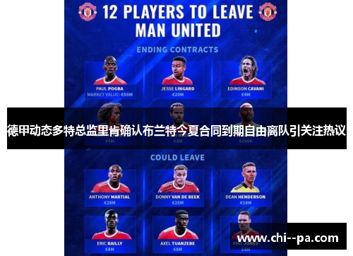 德甲动态多特总监里肯确认布兰特今夏合同到期自由离队引关注热议